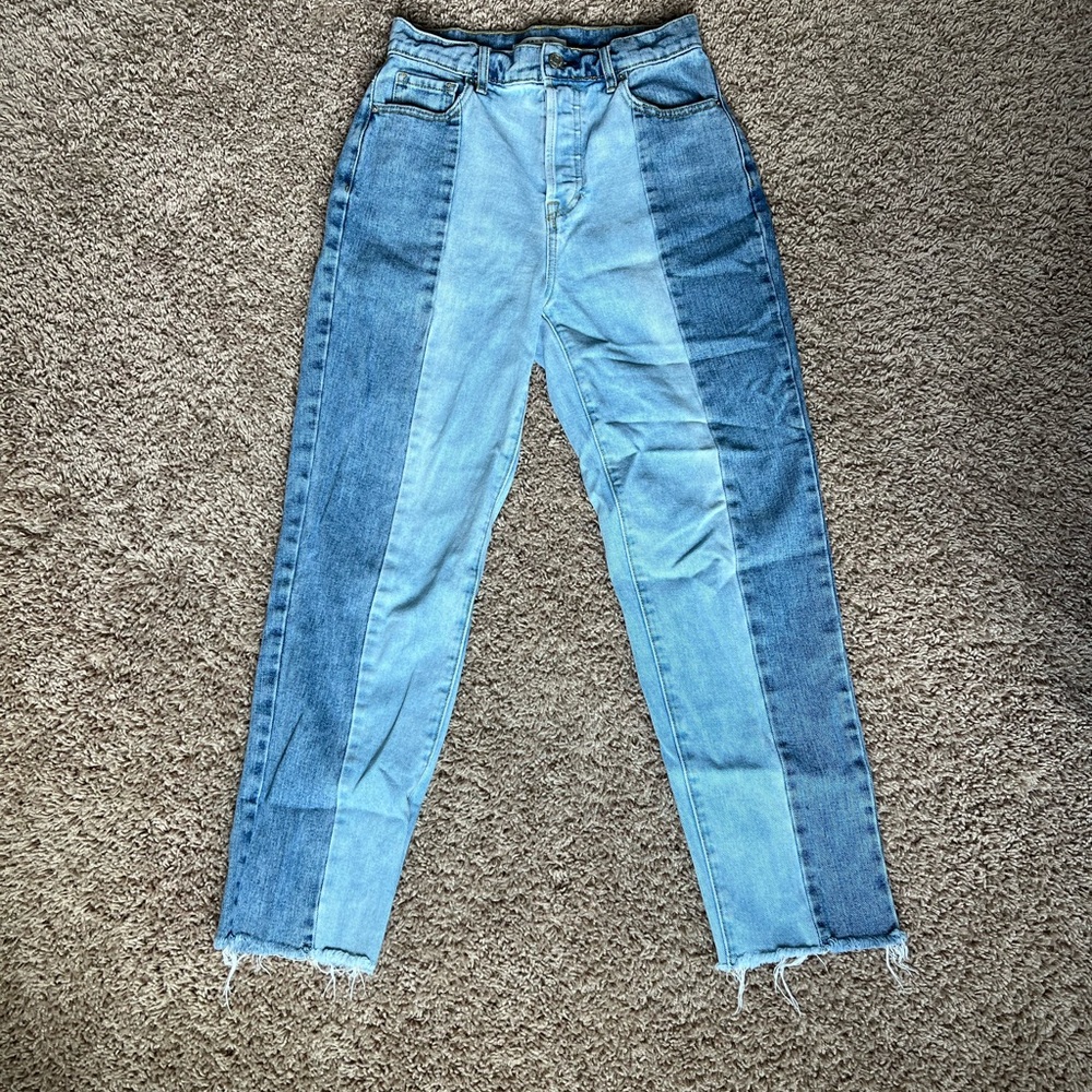 Pacsun High Rise Straight Two toned Jeans